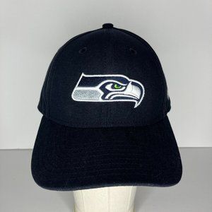 Seattle Seahawks Navy Blue New Era 9Forty Adjustable Hat